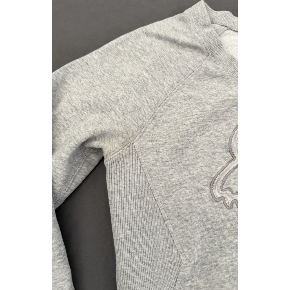 Fox Racing Pullover Sweatshirt Womens Size Medium Gray Front Pocket Long Sleeve - Picture 2 of 11